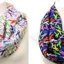 Di Capanni Cancer ribbon infinity scarf women Oncologists survivors doctors nurse chemotherapy chemo (Black)