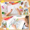 Dansydaisy 12 Pcs Christmas Nativity Coloring Crafts for Kids Color Your Own Nativity Drawstring Bags Religious Christmas Crafts Christian DIY Holy Coloring Bags for Xmas Sunday School Classroom Favor