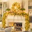 JMEXSUSS Connectable Warm White Christmas Lights Indoor Outdoor, 91.5ft 250 LED Christmas String Lights, 8 Modes Twinkle String Light Plug in for Tree Party Decoration