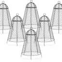 boldworks Garden Cloches for Plants Chicken Wire Cages to Protect from Animals Outdoor Extra Large Rustproof Thicker and Finer Mesh 12" x 20" Pack of 6