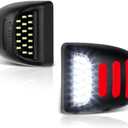 LED License Plate Lights Compatible with 1999-2014 Chevy Silverado 1500 2500HD 3500HD, Avalanche, Suburban, Tahoe, GMC Sierra, Yukon, Cadillac Escalade,48-SMD 6500K Super White (Update-White)