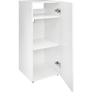 HelloReef 15 Gallon Aquarium Stand  Modern Design, Sturdy Build, Water Resistant Premium Finish, Storage Shelfs Included for Freshwater and Saltwater Tanks (White)