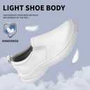 Non Slip Shoes for Women Food Service -Slip On, Lightweight,Comfortable,Nurse Shoe and Crew Work. 10.5