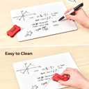 2 x JoyCat Small White Board 2 Pack, 9"X12" Double-Sided Mini Dry Erase Lap Board, Portable Classroom Set for Students & Teachers, School Supplies