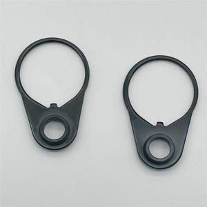 2pcs Two Point Sling Mounts Durable Heavy-Duty Sling Attachment Ring Black