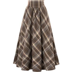 Scarlet Darkness Victorian Skirts for Women Plaid Maxi High Waist Long Skirt (Large) Scarlet Darkness Victorian Skirts for Women Plaid Maxi High Waist Long Skirt (Large)