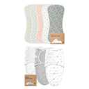 KeaBabies 5-Pack Burp Cloths for Baby Boys and Girls and 3-Pack Baby Swaddle Sleep Sacks - Ultra Absorbent Burping Cloth, Burp Clothes, Newborn Towel - Newborn Swaddle Sack