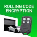 RAQUEL 2 Remote work for Genie & Overhead Intellicode Garage Door Opener Remote with Keychain,Replacement GIT-1/ACSCTG Type 1,GIT-3/ACSCTG Type 3, 4-Button