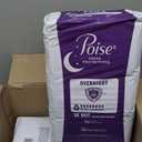 Poise Overnight Incontinence & Postpartum Pads for Bladder Leaks, 8 Drop Extra Coverage, 72 Count (2 Packs of 36), Packaging May Vary