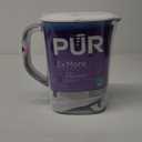 PUR 7-Cup Water Filter Pitcher, Cleaner, Great-Tasting Water, Dishwasher Safe, Powerful, Faster Filtration, LockFit Cap Design - White