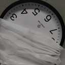 Atomic Wall Clock 14 Inch, Modern Clock Battery Operated Classic Analog Decorative for Kitchen, Living Room, Office, Bedroom, Bathroom (Silver)