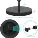 Solar Fountain Water Pump for Bird Bath, New Upgraded Mini Solar Powered Fountain Pump 1.5W Free Standing Solar Panel Kit Water Fountain for Garden, Pond, Pool, and Outdoor