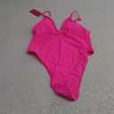 HYPERFIRE Women's Sexy V Neck One Piece High Cut Swimsuits Tummy Control Slimming Monokini L