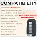 SUPALAND Key Fob Replacement Fits for Hyundai Sonata Genesis 2010 2011 2012 2013 2014 Azera Equus Kia Optima 2009-2013 Ria Sorento Forte Borrego Smart Keyless Entry Remote Control SY5HMFNA04