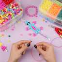4300 Pcs Pony Beads, Multi-Colored Rainbow Beading Supplies for Crafts and Friendship Bracelets Jewelry Making, 24 Assorted Colors Beads for Hair Braids (Boxed) 