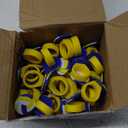 Honeydak 48 Pcs Volleyball Cupcake Rings Toppers Decoration Sport Ball Theme Cake Picks Volleyball Party Decoration Sport Cupcake Toppers for Birthday Party Cake Supplies