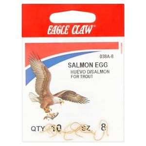 3 Packs Eagle Claw Salmon Egg UP Eye Offset 