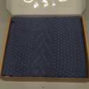 infancie Organic Cotton Knit Baby Blanket 31.5 X 43.3 Inches Soft Knitted and Breathable Baby Blanket for Boys and Girls Perfect Soft Baby Blankets for Infants Toddlers All Seasons (Blue)