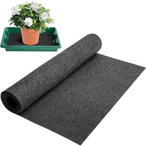 Adnee 110 x 25 Inch Automatic Plant Watering Mat, 3mm Thick Self Watering Capillary Mat, Felt Plant Water Wicking Mat for Seed Sprouting Hydroponics Potted Plants
