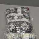 PopReal Christmas Pajamas for Family Onesies Plus Size and Dog, Matching PJs Hoodie Sleeper Snowflake Plush Cozy Warm Kids 90, S