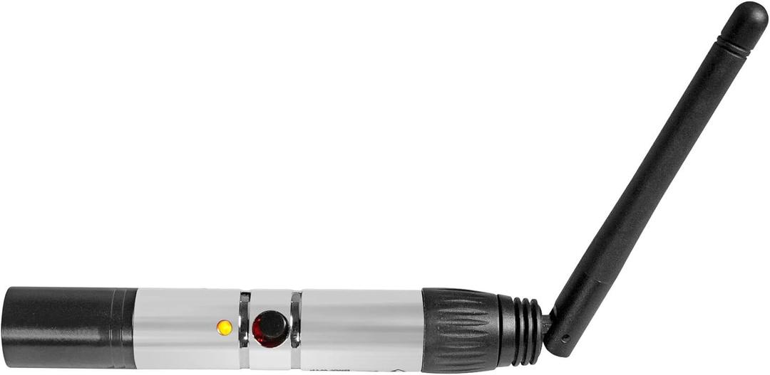 Rockville DMX-WTR 2.4GHz Wireless DMX Lighting Transmitter, 1968 Ft Range, 7 Group Control, 25 Receivers, GFSK Modulation, for DJs, Stage, and Event Lighting
