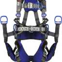 3M 1113190 DBI-SALA ExoFit X300 Comfort Tower Climbing Positioning Suspension Safety Harness, Telecommunications Fall Protection,Back,Front,Hip D-Rings,Auto-Locking Quick Connect Leg,Chest Buckles, S