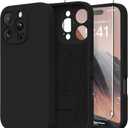 Magnetic for iPhone 16 Pro Case, Compatible with MagSafe, [Full Camera Protection][Screen Protector] Silicone Shockproof Protective Phone Case for iPhone 16 Pro 6.3", Black