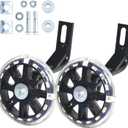 Mehome Flash Training Wheels for 12 Inch Kids BikeHeavy Duty Training Wheels for Single Speed Bicycle (Black)