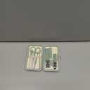 Aceoce Manicure Set Business Gifts Handheld Sized, Nail Clippers Set Tools Luxurious Manicure Set Professional Stainless Steel Nail Clippers with Travel Case for Men Women Teens Parents Colleagues (Mint Green)