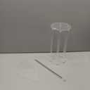 SNOWSTAR Acrylic Claw Clip Organizer Holder,360-Degree Rotating Claw Clip Holder and Storage,Hair Clip Organizer Display Clear Stand for Women and Girls (monolayer)