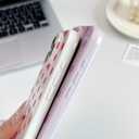 Skyseaco Compatible with iPhone 14 Pro Case Cute Polka Dot Phone Case Soft Slim TPU Shockproof Phone Cover Full Camera Protection for Women Girls - Purple