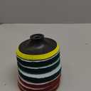 SCRUBIT Drill Brush Power Scouring Pads - Heavy Duty Tub and Tile Cleaner - Drill Scrubber Brush kit Includes Drill Attachment, 3 Red, 3 Stiff Green Scrubber Pads