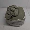 Monbix Queen Comforter Set - 7 Pieces Cationic Dyeing Olive Green Bed in a Bag Queen Bedding Sets with Comforter, Sheets, Pillowcases & Shams, Reversible Bedding Comforters Sets