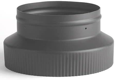 Heat-Fab 2846B 8" Crimp - 6" Non Crimp Reducer, Black