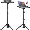 Projector Stand - Adjustable Height 22 to 63 Inches, Tripod for Laptop & Projector, Outdoor Movies (Black)