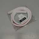 39in-Shower Threshold Water Dam,Shower Water Guard,Flexible Waterproof Splash,Self-Adhesive-Easy Install,for Use in Thresholds of Bathrooms and Kitchens Countertop Bedrooms(White) (White 1-m with holes)