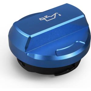 Bevinsee Engine Oil Fill Cap Compatible with VW Golf Mk7 Jetta/GLI Compatible with Audi A3 A4 A5 A6 TT EA888 Gen 3 Replacement 06K103485A 06K103485C Aluminum Blue