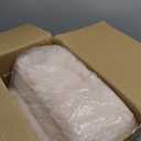 GREENSTELL Small Vanity Stool Chair with Storage and Folding Back, 13.4" x 15" x 30" Square Faux Fur Soft Ottoman, 4 Metal Legs with Anti-Slip Feet, Furry Padded Seat for Makeup, Bedroom, Camel