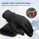 SIMARI Kids Winter Gloves Touchscreen Warm Thermal Water-Resistant for Boy Girl Running Cycling Snow Skiing in Cold Weather (Small(4-6 years), Black Iris)