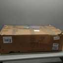 Dining Chairs Set, Upholstered Mid Century Modern Kitchen Dining Room Accent Chairs with Faux Leather Cushion Seat & Metal Legs for Kitchen, Living Room (Brown, Set of 2)