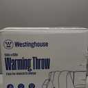 Westinghouse Electric Throw Blanket, Faux Fur Heated Blanket with 6 Heating Levels & 2-10 Hours Auto Off, Soft Cozy Sherpa Heated Blanket Washable Blanket (50" x 60" Throw Size, Pink)