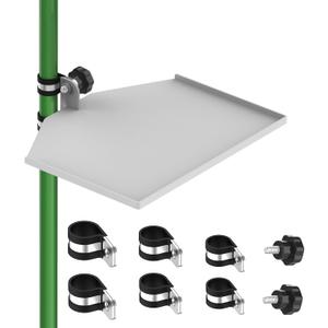 Metal Grow Tent Corner Shelf (1-Pack Big Size Version), Sturdy Pole Mount Shelf, Heavy-Duty Tent Pole Shelf, Easy to Install, Fit All Grow Tent Poles (16mm/19mm/22mm Included)