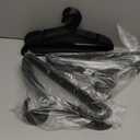 50 Pack Clothes Hangers, Non Slip Plastic Coat Hangers, Space Saving Hangers, Heavy Duty, Hanging Dry Wet Clothes,16.4" x 8.3", Black, UAPY0550B