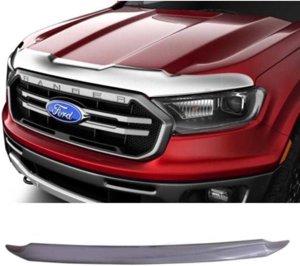 Husky Liners Aeroskin Hood Protector | Fits 2020-2025 Chevrolet Silverado 2500 HD/3500 HD | Low Profile Deflector/Bug Shield - 1 pc., Chrome | 2892187