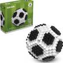 KADELE Fun Soccer Building Set 215 Pieces, Extremely Challenging STEM Building Blocks Decor for Adults Kids, Micro 3D Educational Toys for Boys Girls Ages 14 and Above