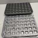 2 Pcs Mini Brownie Bites Pan with Dividers Small Baking Pans 48 Cavity Mini Square Muffin Pan Nonstick Heavy Duty Carbon Steel Cupcake Tool for Christmas Birthday Gift Wedding Party