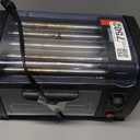 Hot Dog Toaster Oven - Countertop Hot Dog Roller with Bun Warmer and Adjustable 30-Minute Timer - Sausage Machine with 5 Stainless-Steel Rollers and Bake Tray for Buns by Great Northern Popcorn