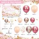 178 pcs Pumpkin Baby Shower Decorations Pink Balloons Set Fall Pumpkin Party for Girls A Sweet Little Pumpkin is On the Way Autumn Baby Shower Garland Arch Kit