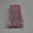 5 Pack Shower Caddy Organizer Rack Shelf for Inside Shower, Adhesive Bathroom Wall Storage Basket Rustproof Stainless Steel Shampoo Holder, Girly Bathroom Accessory Decor Set, Pink