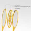 2 Pack Electric Fly Swatter (Yellow & Blue), High-Voltage Bug Zapper with Safety Mesh, Indoor/Outdoor Mosquito Killer, Battery Powered Pest Control, AA Batteries Required (Not Included)